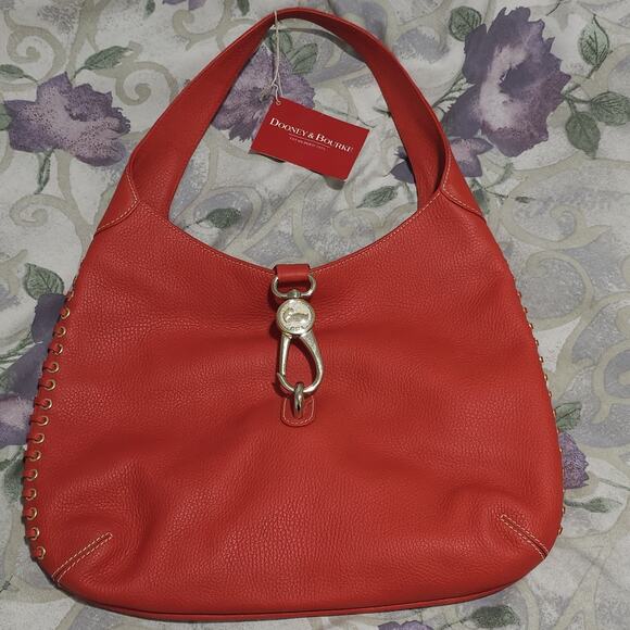 Dooney & Bourke Samba Hubo Whip Lock Sac Stitch Gold accents - Picture 12 of 16